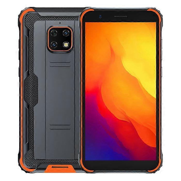 Celular robusto de 5,7 polegadas, à prova de choque, Android 11, resistente à água (IP68) + cartão SD de 128 GB, laranja YONIS