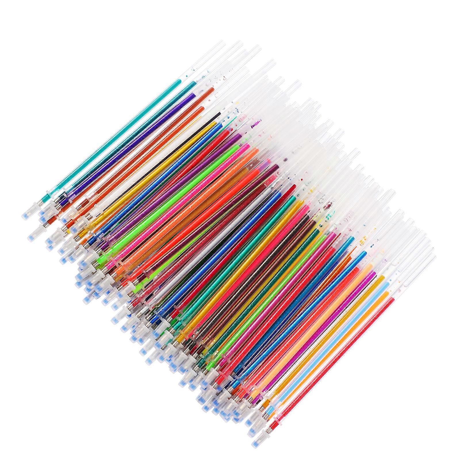 Colored Gel Pen Refills 100Pcs for Scrapbooking Drawing and Writing