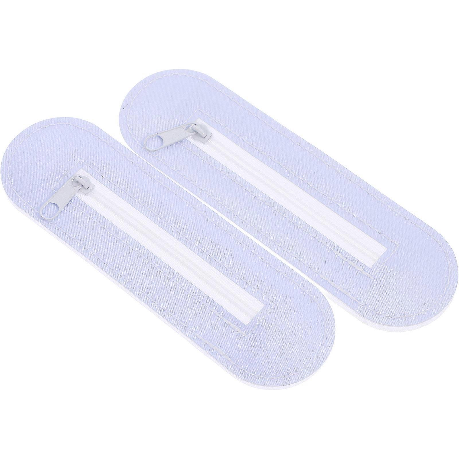 2Pcs Charging Bed Nets Seam with Zipper for Dorm and Home Use Blue