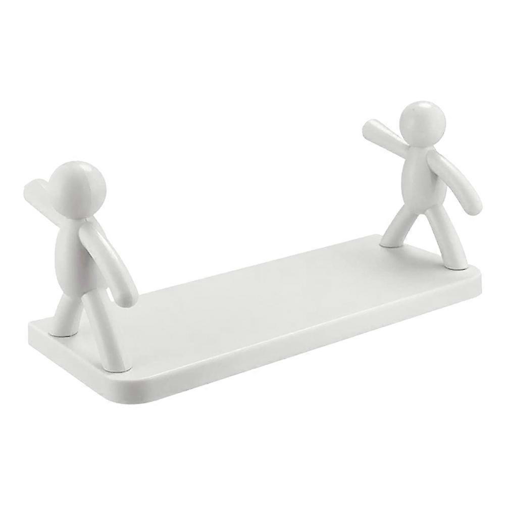 Light Grey Bathroom Wall Storage Rack for Multi-Use Storage PP Material