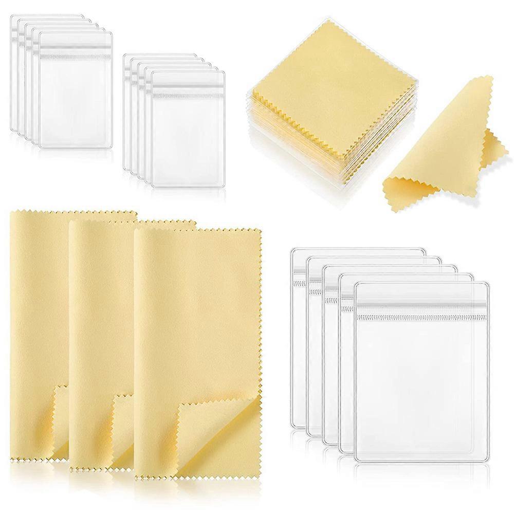 Professional Cleaning Cloth Jewelry Bag for Storage 3Sets Multi Function