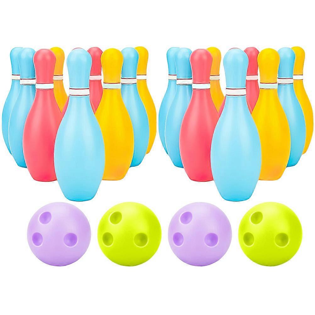 Kids Bowling Toy Plastic Bowling Set for Fun 2Sets