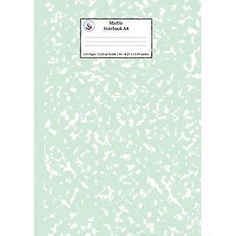 Marble Notebook A4: Mint - Green College Ruled Journal - (Pastell skrivesaker - Notatbøker A4)