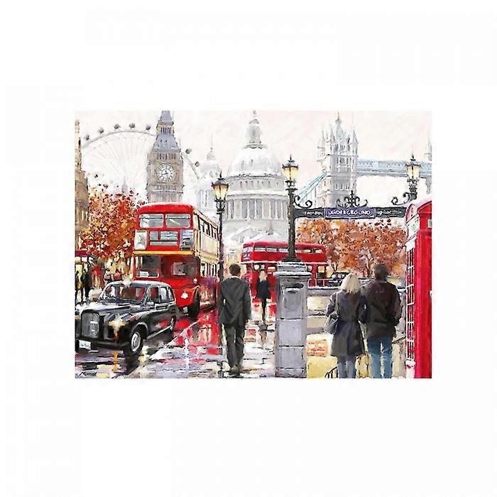 Richard Macneil London Collage Canvas Print