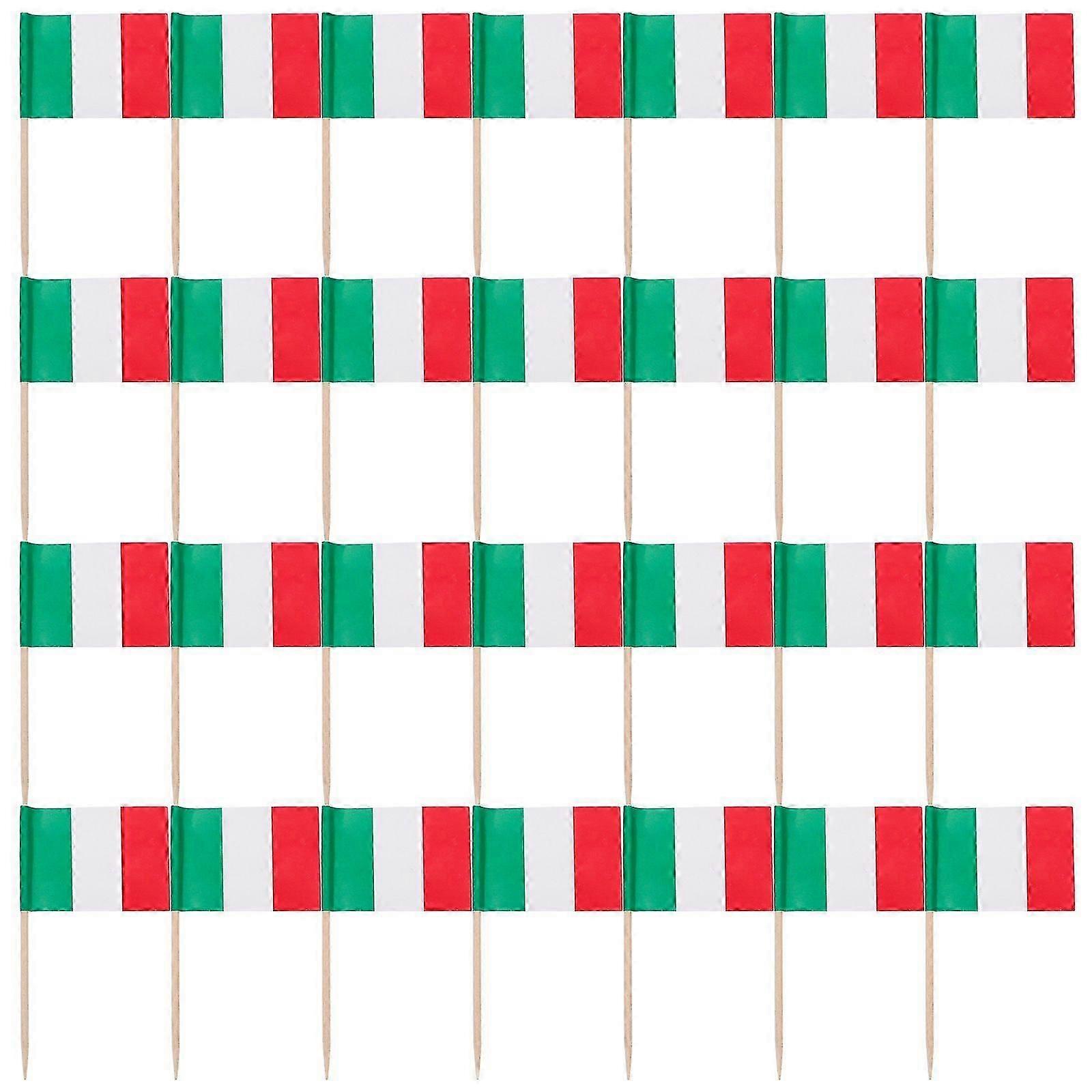 200Pcs Decorative Toothpick Flags Multi-function Cupcake Toppers Delicate Cupcake Decors