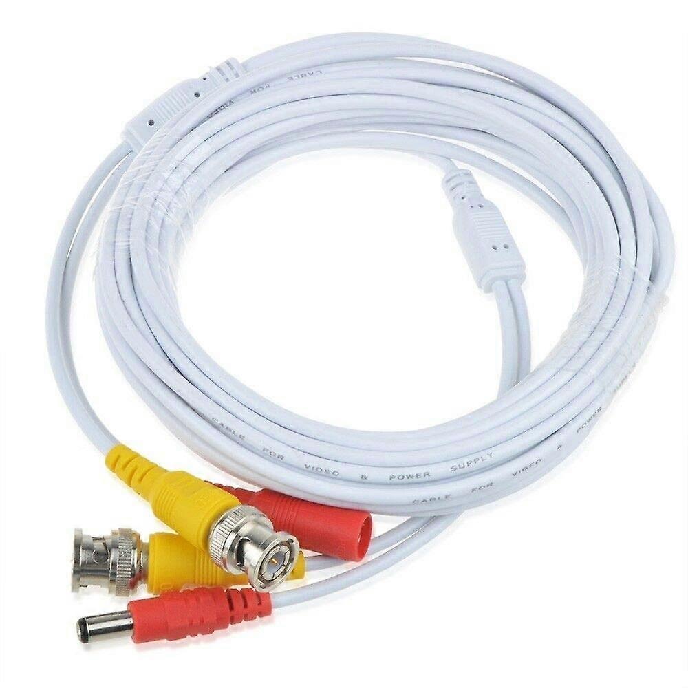 25ft CCTV Security Camera Cable with AllinOne Video Power, Stable BNC Connection and Durable Jacket