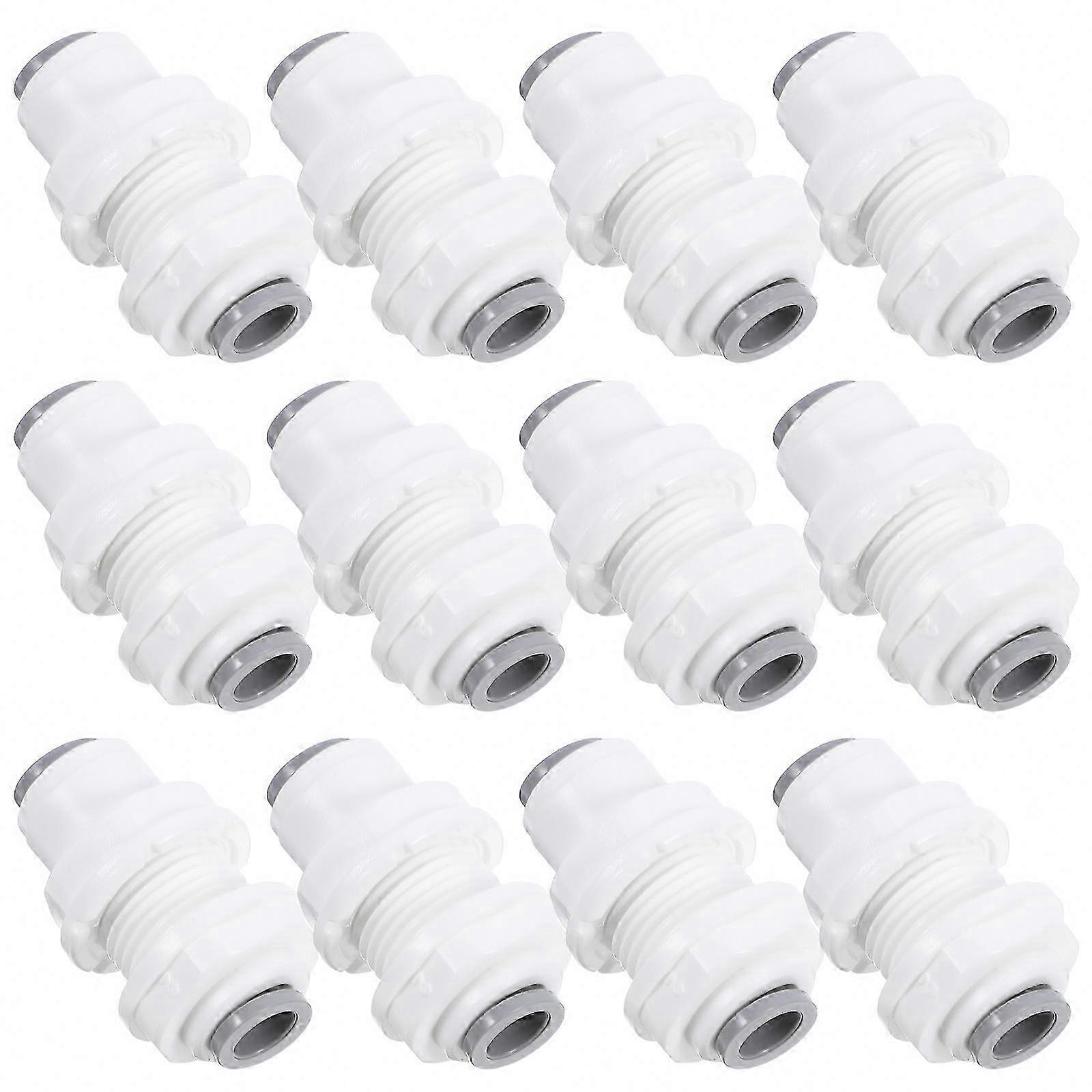 1/4 Inch Pipe Push-to-Connect White Plastic Fitting Adapter
