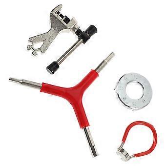 Conjunto de 2 Chaves de Raio para Bicicleta, Prateadas e Resistentes, para Reparo de Bicicletas de Montanha