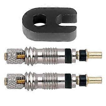 Ventiel Kern Presta Ventielkern Kit Voor Voertuig Gebruik Fietsliefhebbers 2Pcs Legering Afdichting
