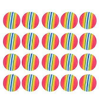 Rainbow Ball Training Ball for Golf Practice 25Pcs Indoor Eva Balls Red