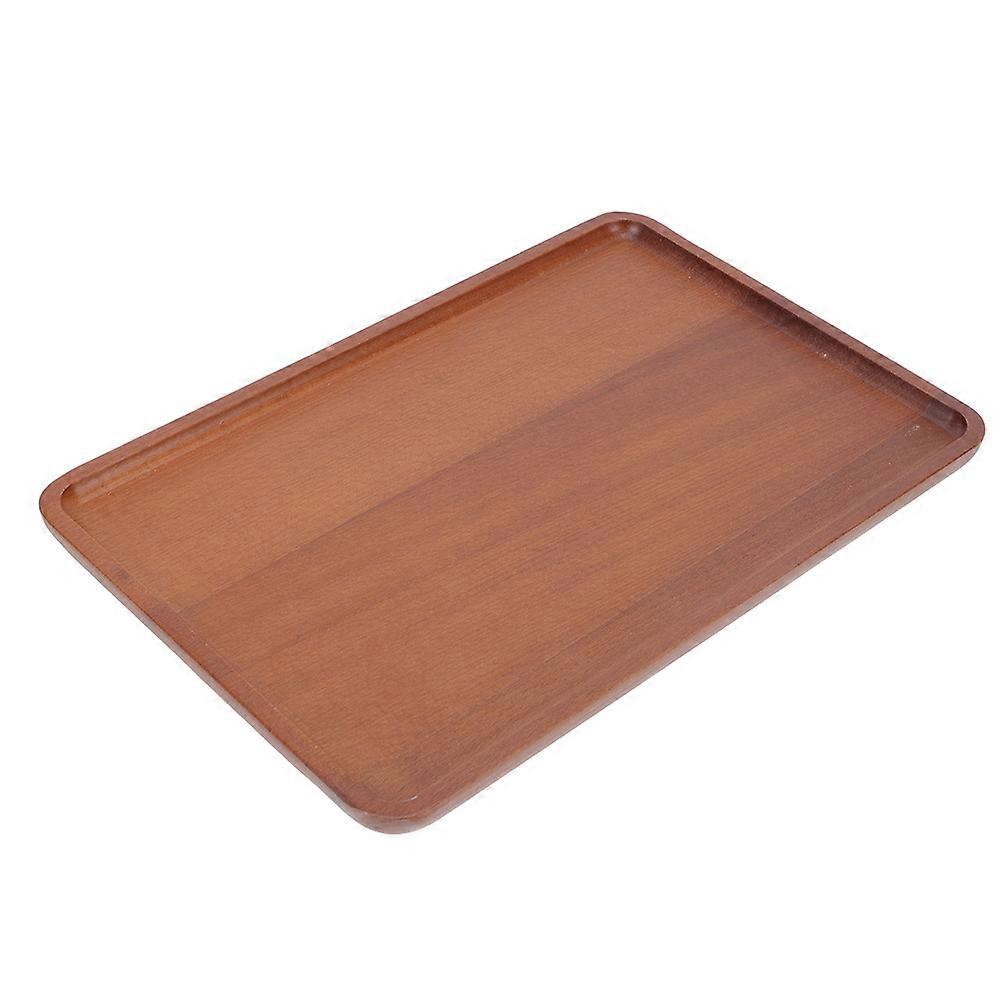 Wooden Snack Serving Tray Rectangular Food Tray for Storage