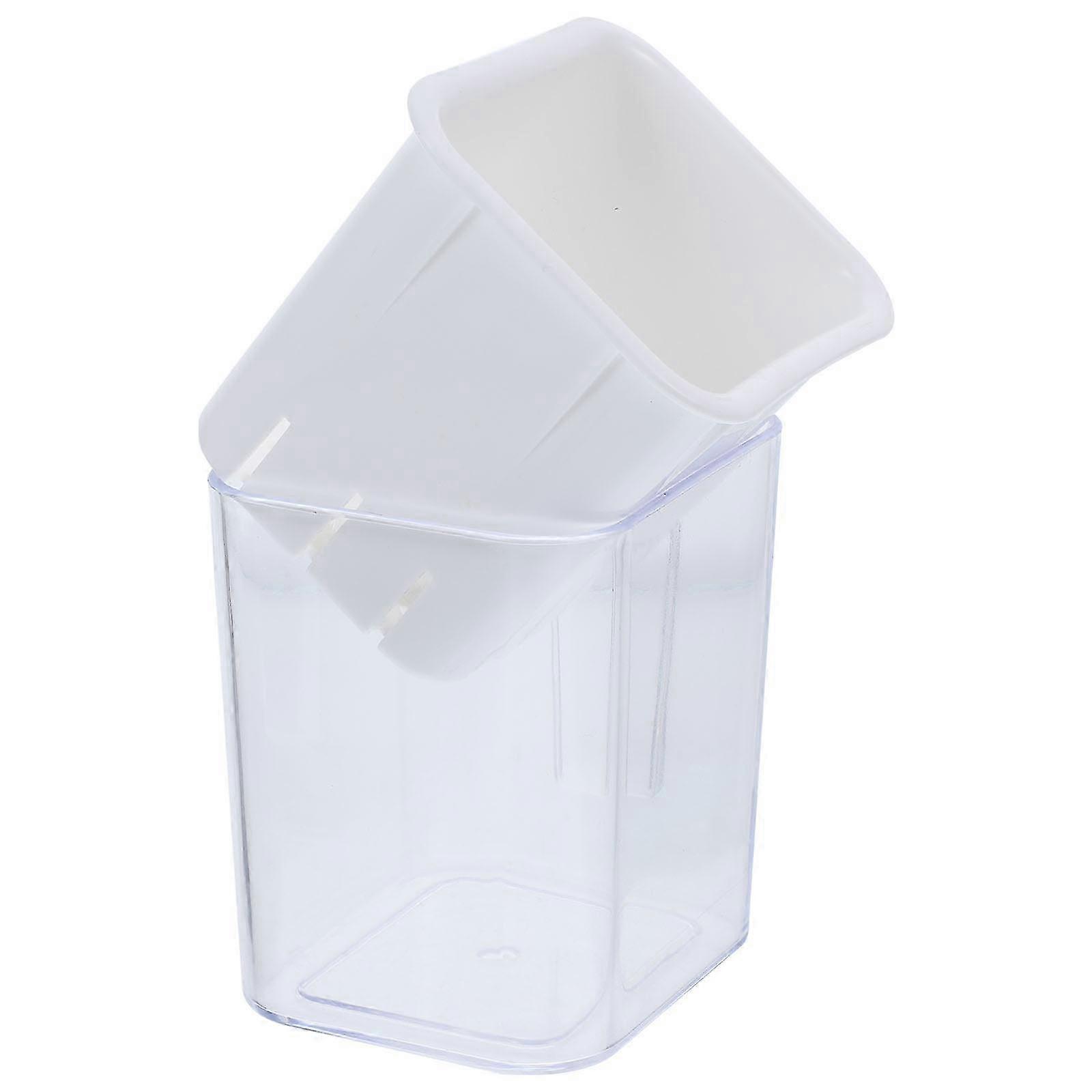 Double Layer Flower Pot Pegboard Flowerpot compatible withStorage 2Pcs Transparent Plastic