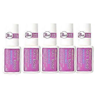 8 ml starker Nagelkleber zum Aufdrücken von Nägeln, Kleber für die Reparatur gebrochener Nägel, Nagelkleber zum Aufpinseln, Strass-Anhänger, Acrylspitzen, Klebekleber