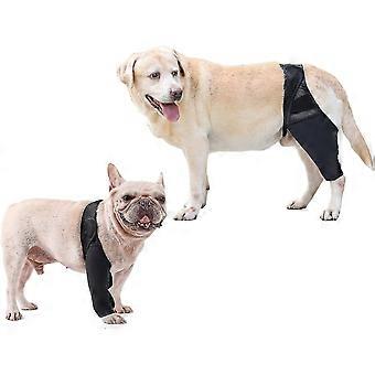 Hundbenskadestöd fram och bak benskydd andningsbart justerbart extra stöd hundlårskydd