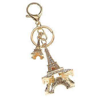 Retro Klassisk Eiffeltornet Nyckelring Mode Souvenirer Paris Rundtur Nyckelringar Vintage Nyckelringshållare Dekoration Presenter (Kc Golden)
