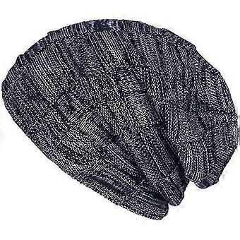 WoWa Miesten Slouch Pipo Skull Knit Suuret Hiihto Talvihatut - Laivastonsininen