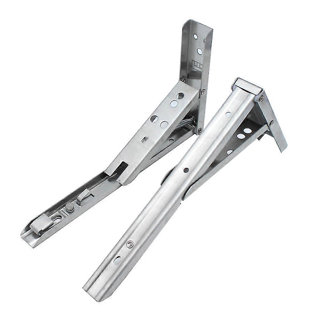 Stainless Steel Wall Bracket Shelf Support Triangle Bracket compatible with Home Organization Silver 2Set