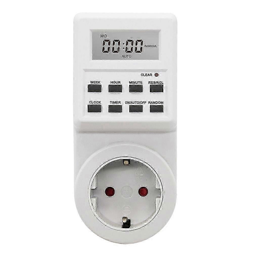 Digital Socket Electronic Timing Switch 24h Kitchen Outlet Programmable Socket EU Plug