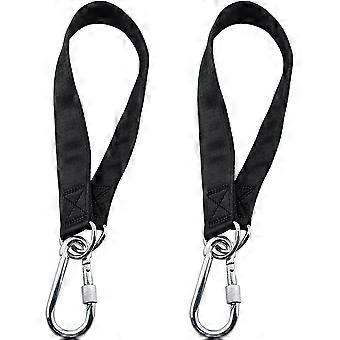 Confezione da 2 cinghie di sospensione per altalena, cinghie in tessuto resistenti con 2 fibbie di sicurezza, 19,7 x 1,3 pollici, accessori per allenamento fitness per amache, sacchi di sabbia, mare