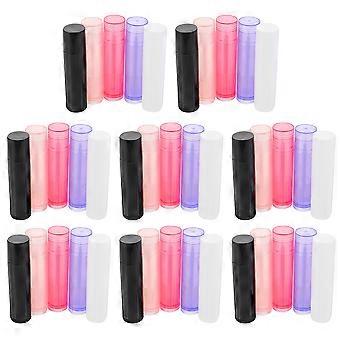 Empty Lip Gloss Tubes Lip Balm Containers for Storage 80Pcs Assorted Color