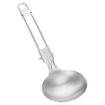 Stainless Steel Folding Spoon for Camping Cooking Outdoor Utensil