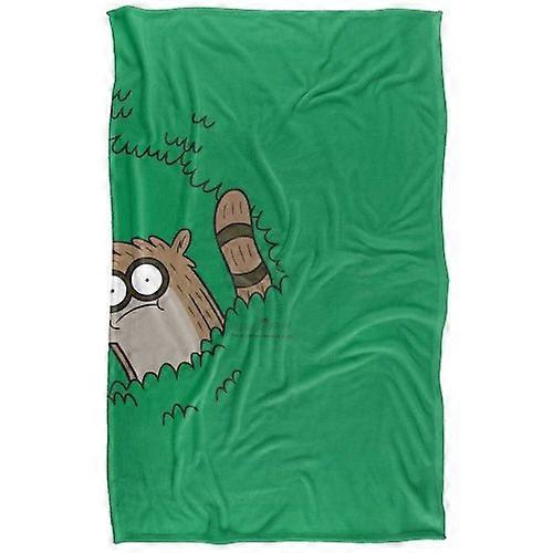 Regular Show Peeking Through The Bushes Soft Touch Blanket