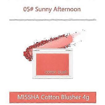 Cotton Blush 4g Natural Rouge Blush Contouring Matte Contouring Palette Bronzing Highlighter Foundation Makeup