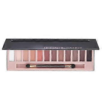 Maquillaje Sombra de ojos luminosa, duradera, no mareada, Polvo de maquillaje en tono tierra, sedoso