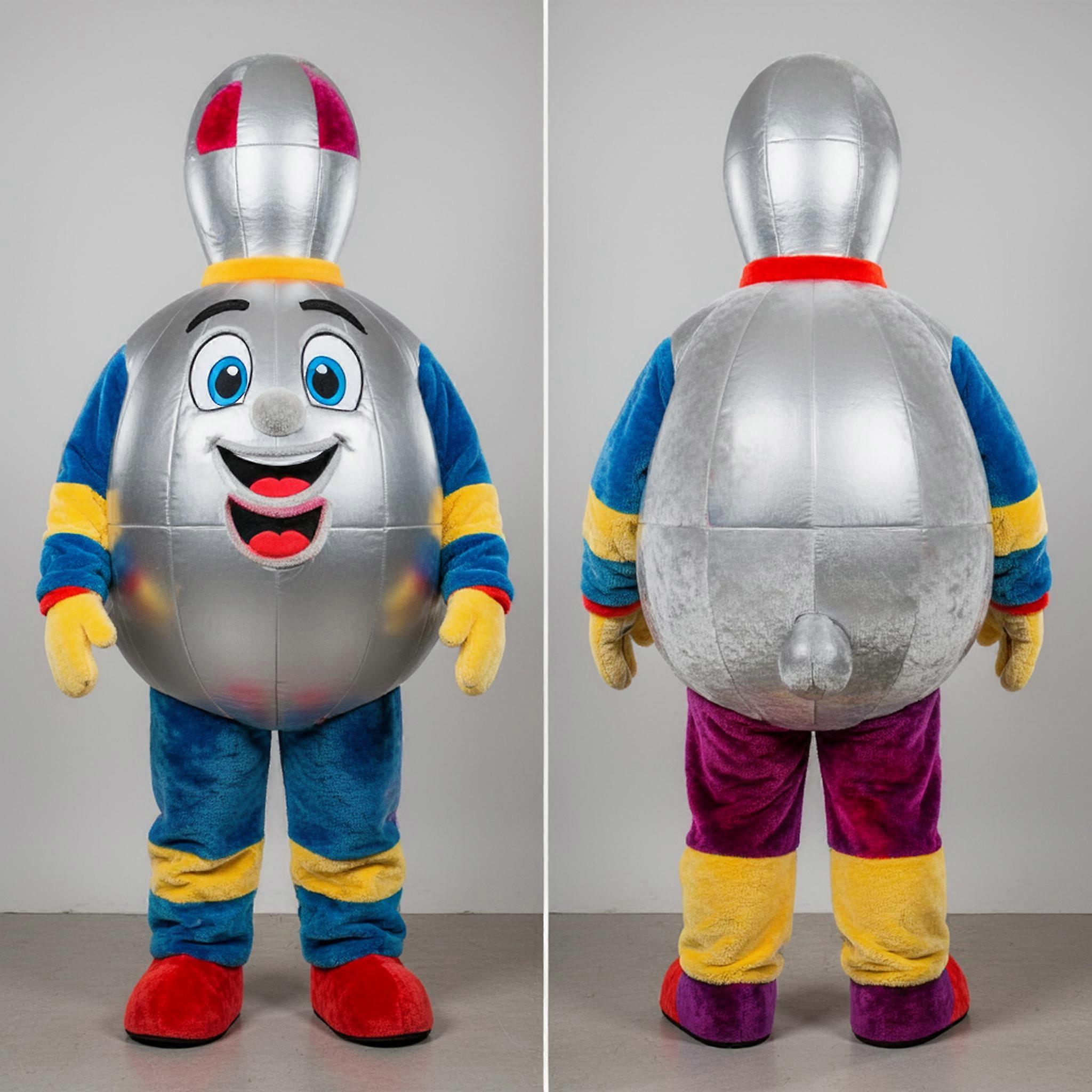 MASTICOT Silver Round Juggling Pin Juggle Mascot