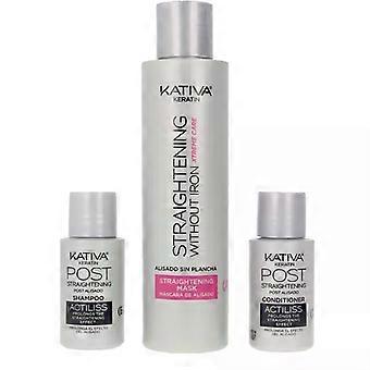 Kativa Keratin Anti-Frizz Smoothing Without Ironing Xtrem Care 30 Days Set 3 Pieces