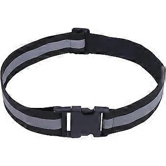 Black Reflective Belt Running Safety Belt Reflective Running Gear Elastic Lights Safety Strap Band Visibility Adjustable Night