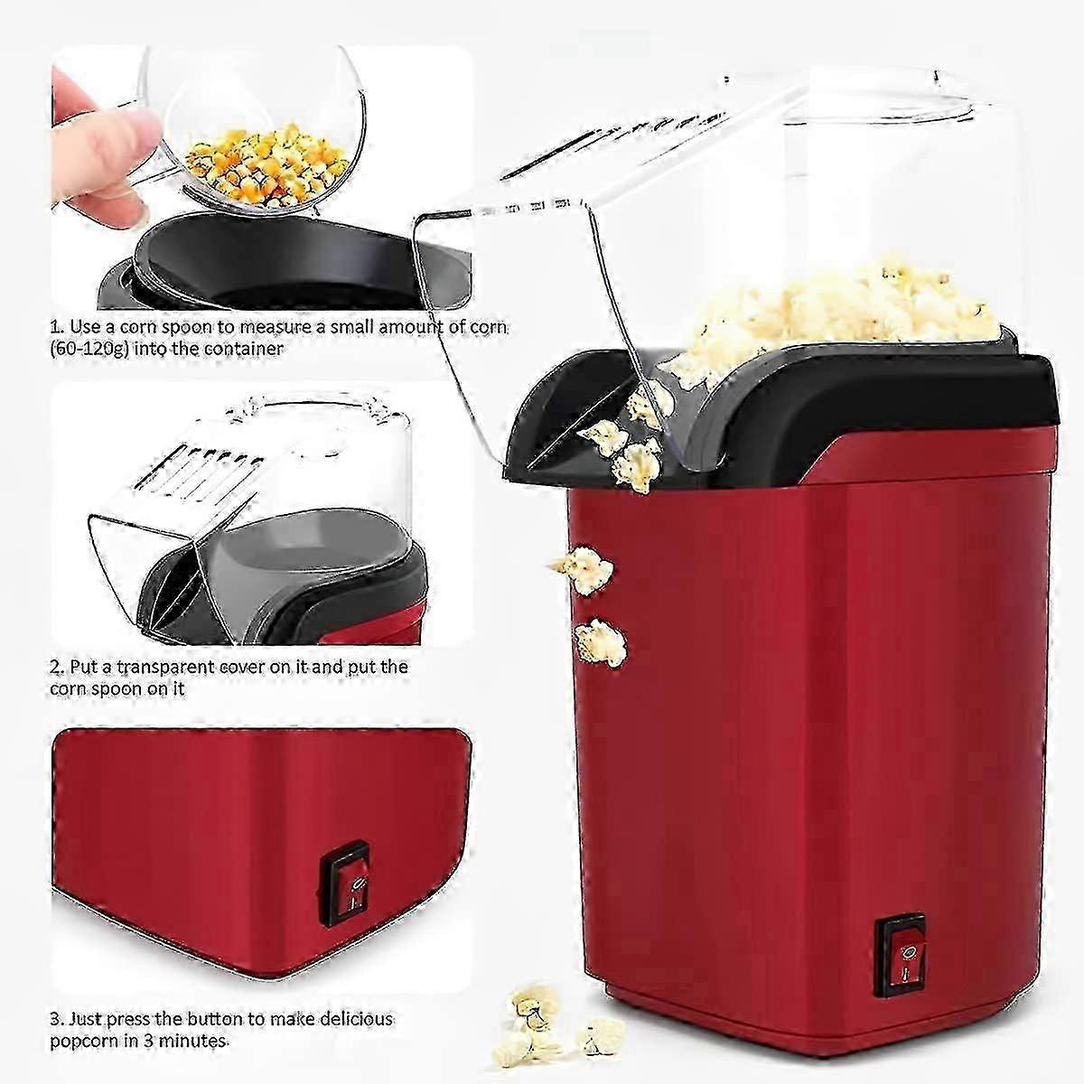 98% Pop Rate Air Popcorn Maker