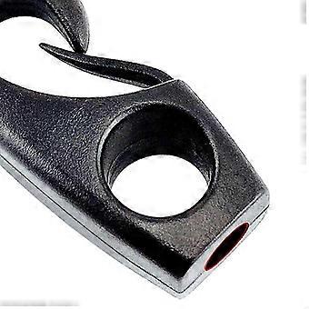 10pcs black kayak shock cord hook crochets in nylon for shock cords
