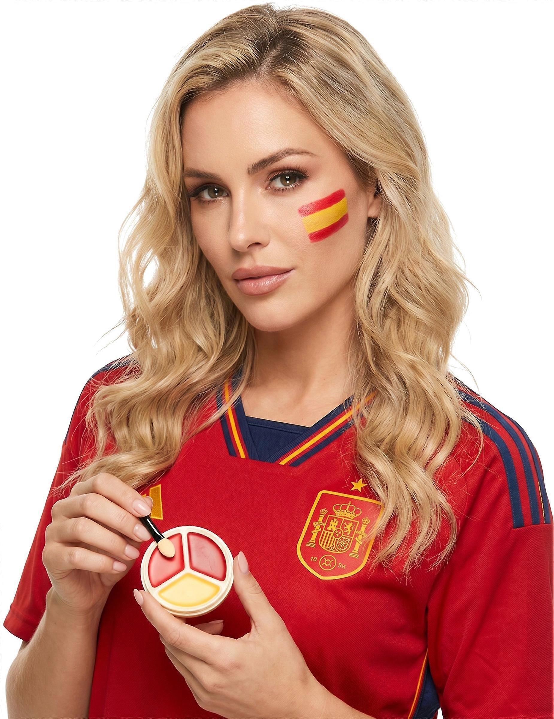 Spain supporter makeup palette