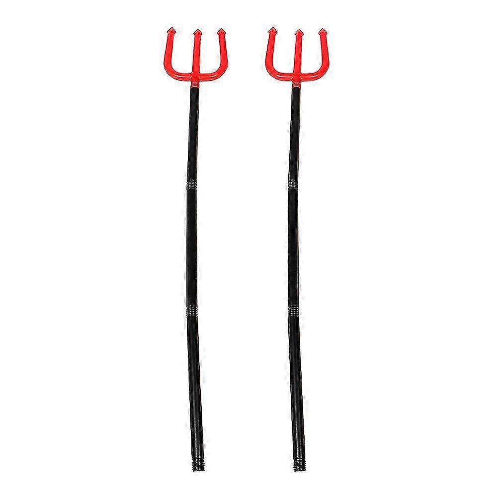 2Pcs Fork Tools Prop Halloween Plastic Accessory