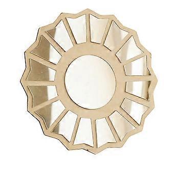 Specchio da trucco multifunzione con cornice in legno e acrilico, da appendere alla parete, compatibile con toelette e bagni, con riflesso nitido, multicolore.
