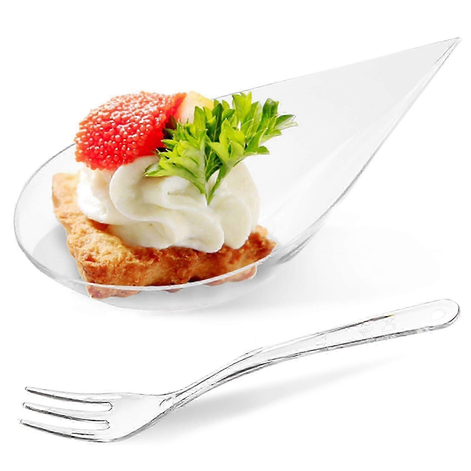 4 Inch Teardrop Reusable Appetizer Plates