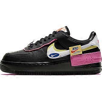 Nike Air Force 1 Low Shadow con parches extraíbles, color negro y rosa, para mujer (CU4743-001)