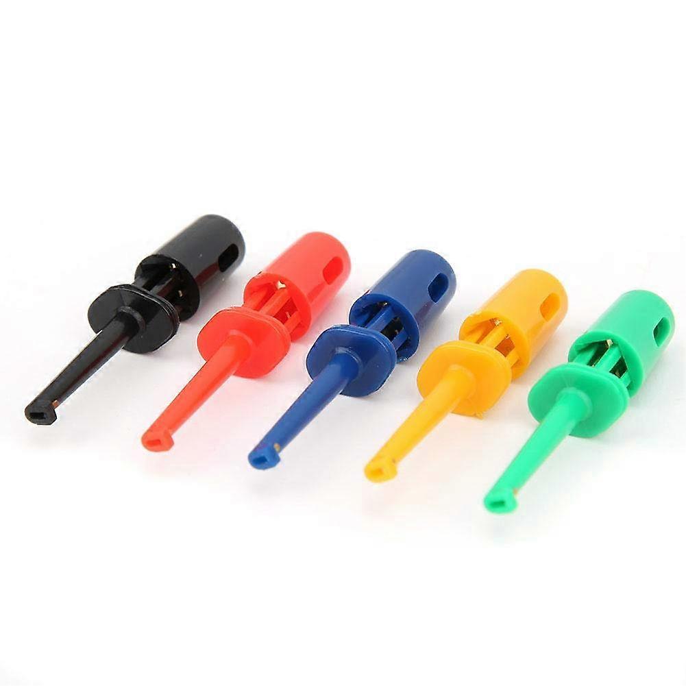 20Pcs Multimeter Colorful Small Hook Clip Professional Electronic Test Probe Accessories Kit Replaceable Probe Tips for (Small test hook)