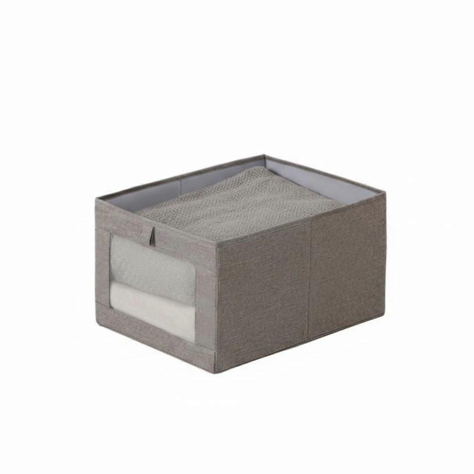 Stackable textile Drawer Foldable Clothing Organizer Pull-extendable Design