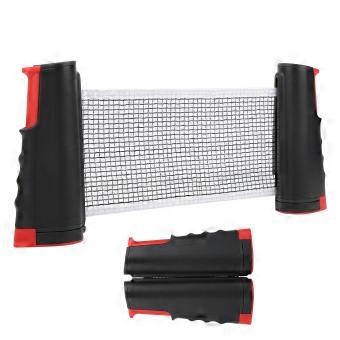 Rete da ping pong retrattile Griglia telescopica portatile per ping pong Set da allenamento Racchetta nera rossa