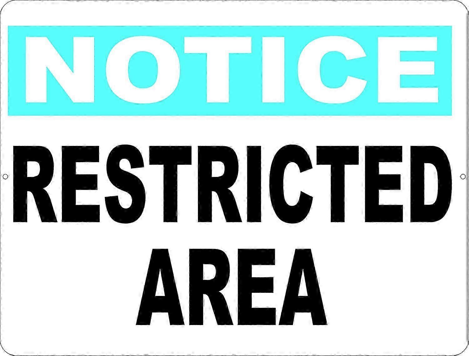 8x12 Rust Resistant Metal Notice Sign