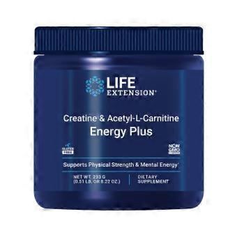 Life Extension Creatine Acetyl-L-Carnitine Energy Plus 30 Servings