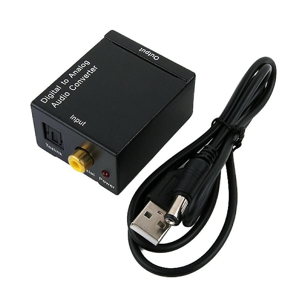 Optical Coaxial Spdif Digital To Analog Rca Stereo Audio Converter For Speaker