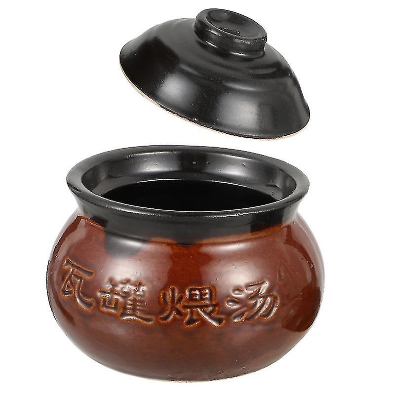 16X12x11cm Coffee Tureens 1pc Casserole Skillets Food Stew Pots Ceramic Cookwares Small Clay Pots Ki