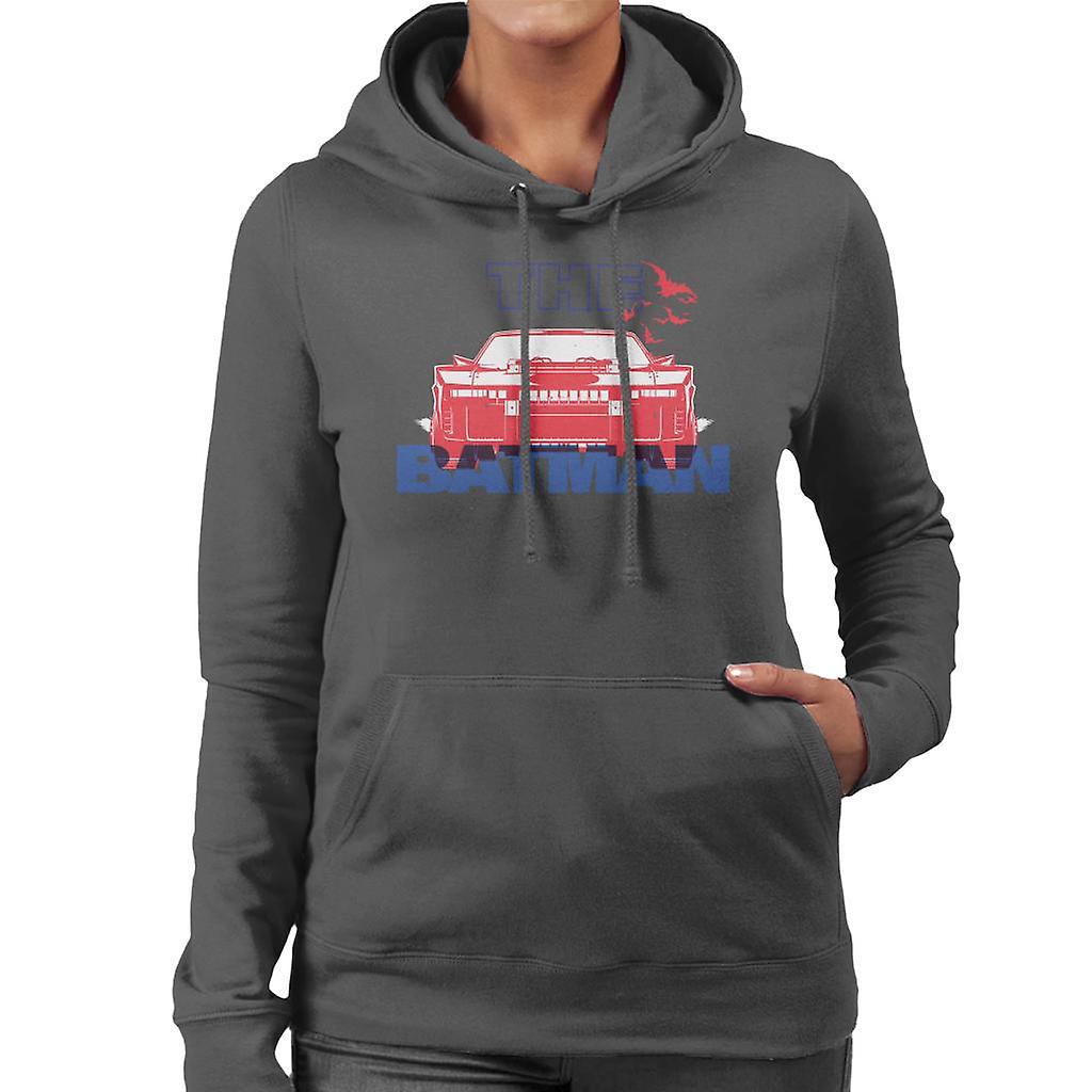 The Batman Red Batmobile Women's Hooded Sweatshirt