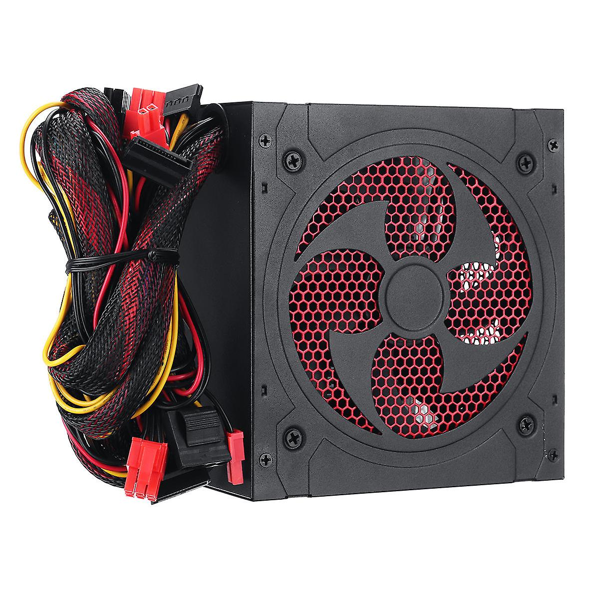 1000W Silent Pc Power Supply Gaming Pci Sata Atx 12v 2.31 Led Fan Computer