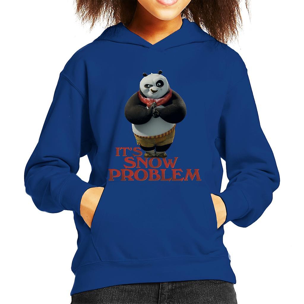 Kung Fu Panda Christmas It's Snow Problem Kid's Hooded Sweatshirt
