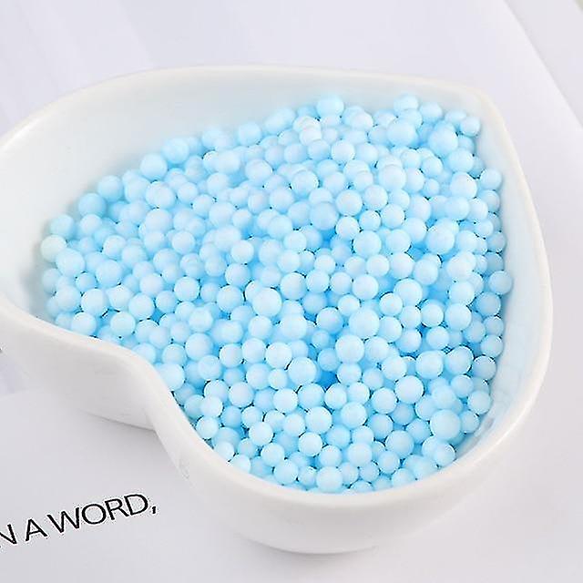 Blue 2 4mm Sweet Color Round Foam Ball Diy H made Slime Material Box Makeup Bucket