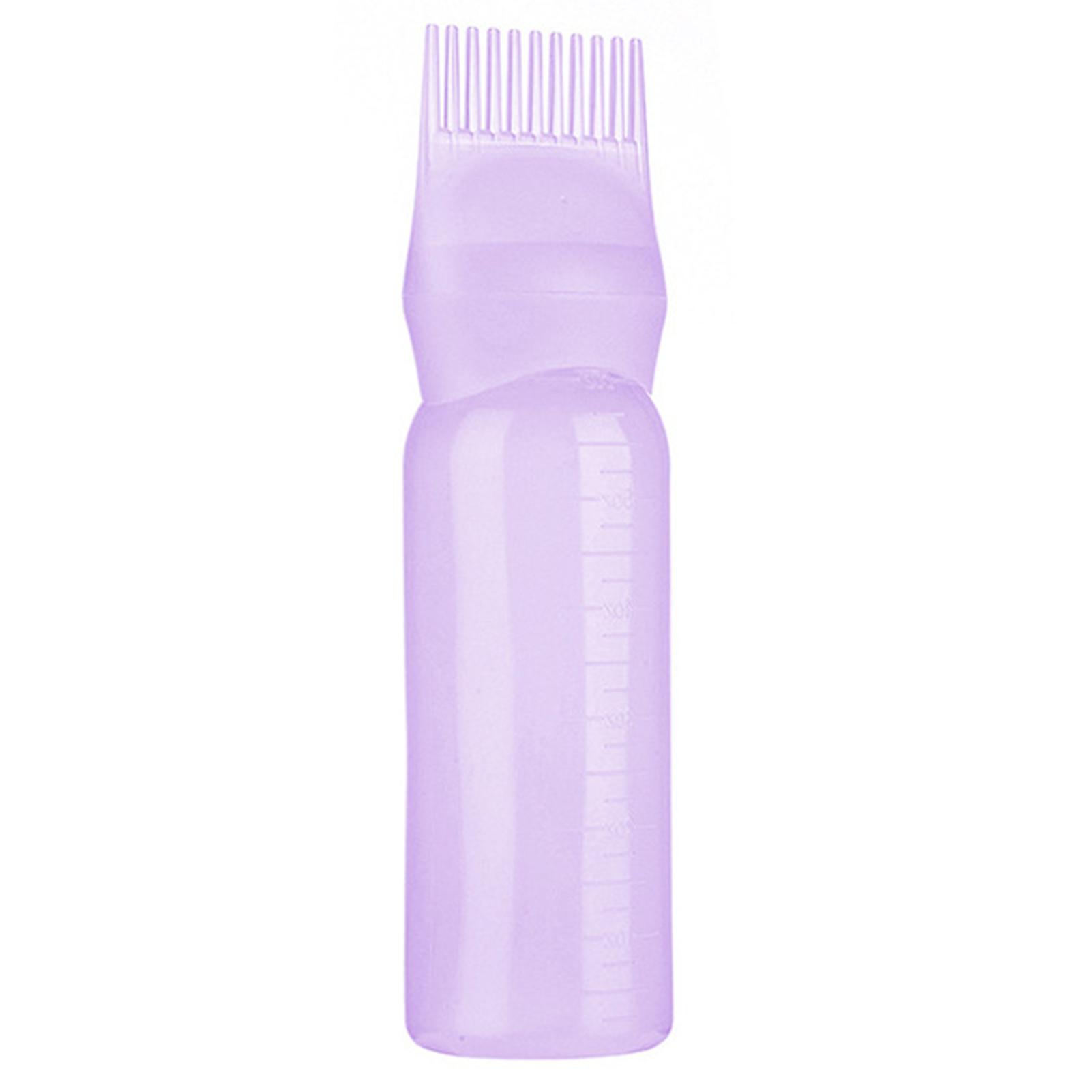 Root Comb Applicator Bottle Professional Dyeing Cream Dispenser with Scale